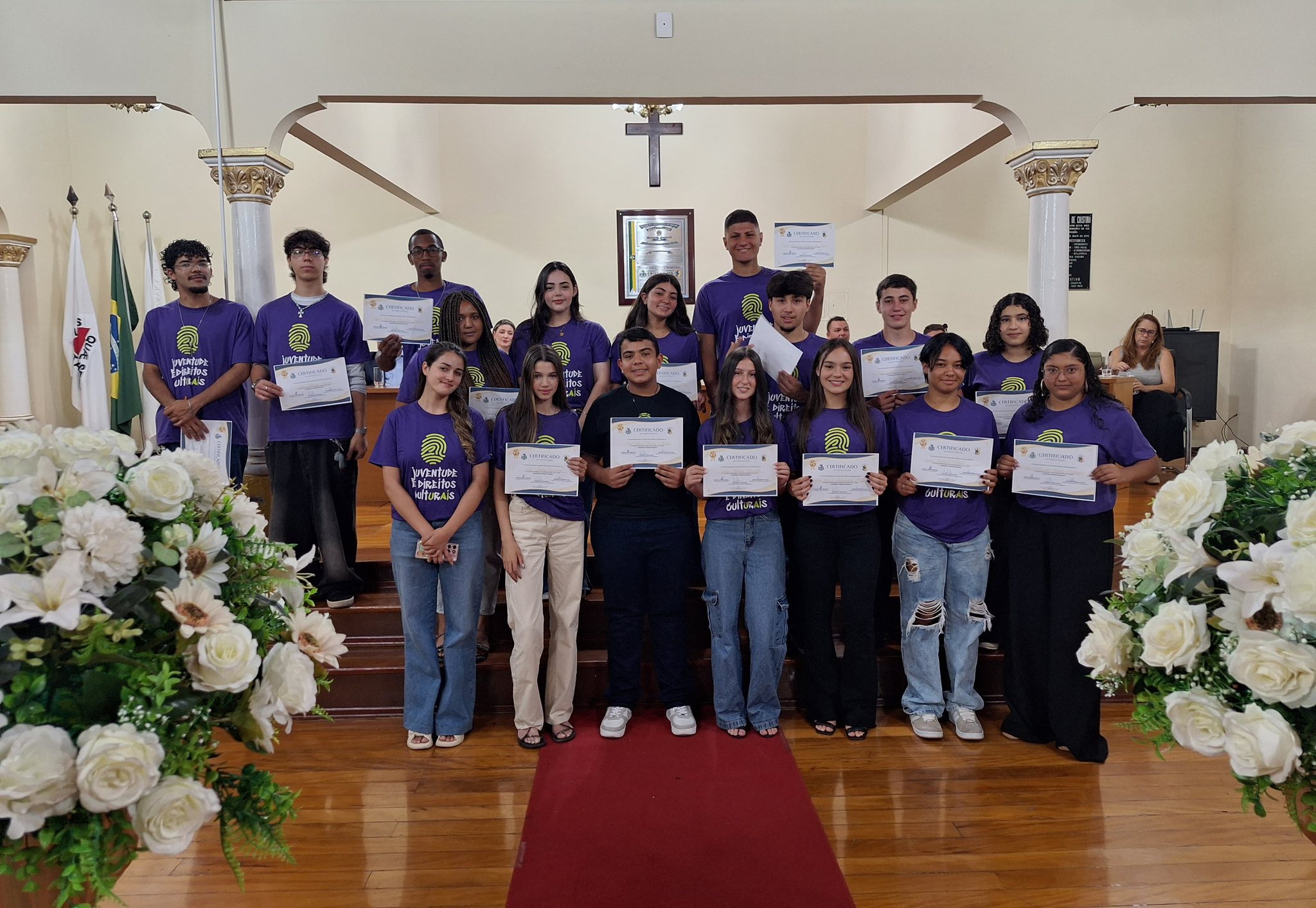 Câmara Municipal de Cristina realiza entrega de Certificados da edição 2025 do Parlamento Jovem