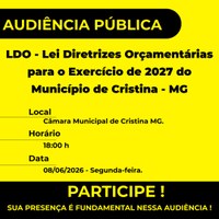 CONVITE À POPULAÇÃO: Audiência Pública
