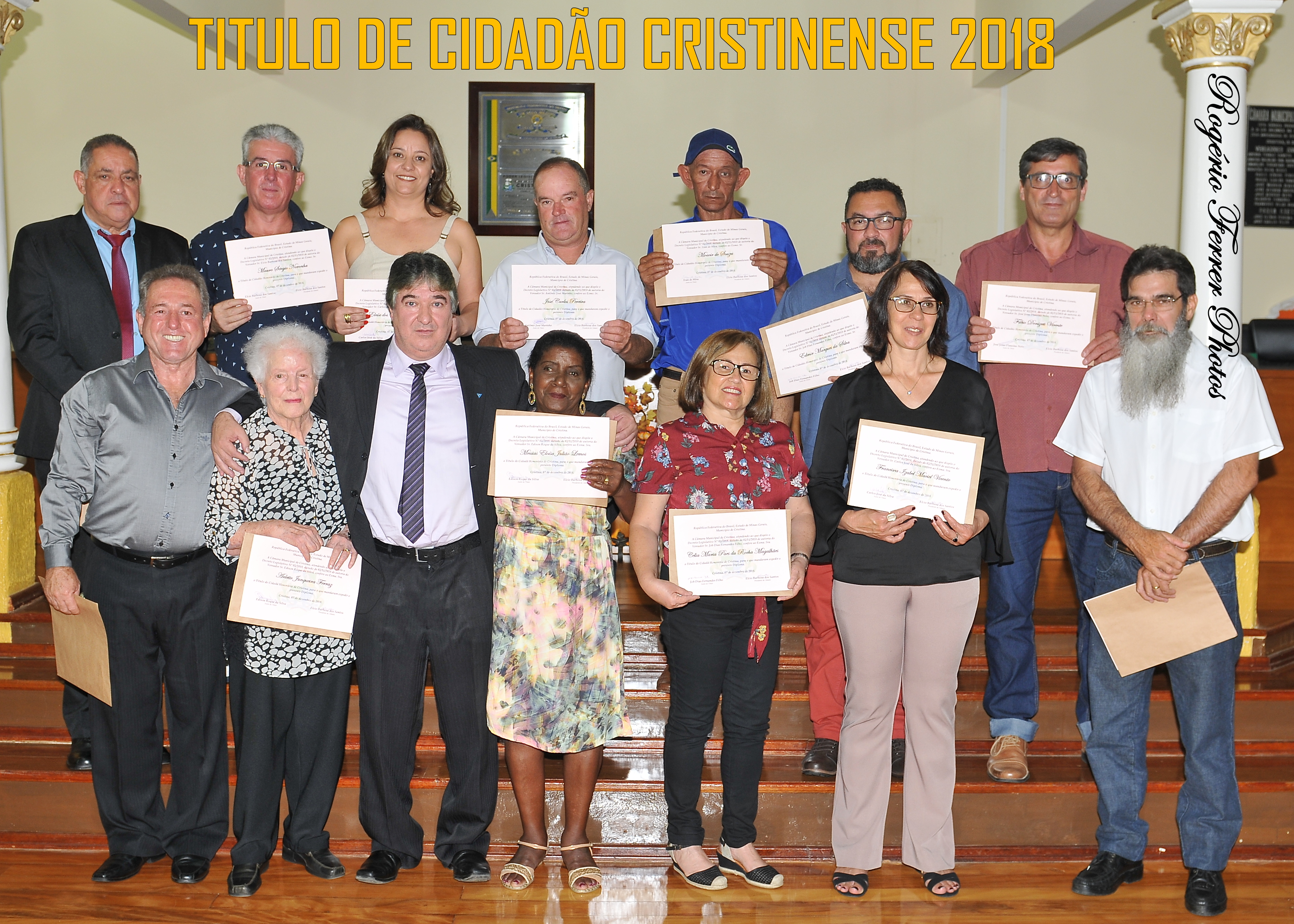 Sessão solene concede Título de Cidadão Honorário Cristinense para agraciados